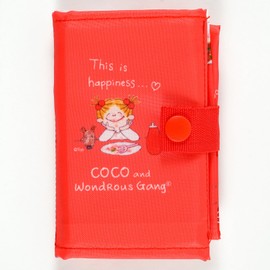 Coco-chan RYZ-1055 Greeting Life Eco Bag with Bottom Plate Coco-chan S Red