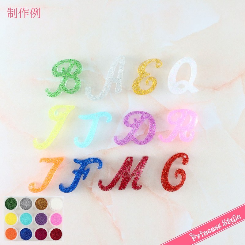 Princess-style Glitter for Nail & Resin (Spill Resistant), 12pcs/set