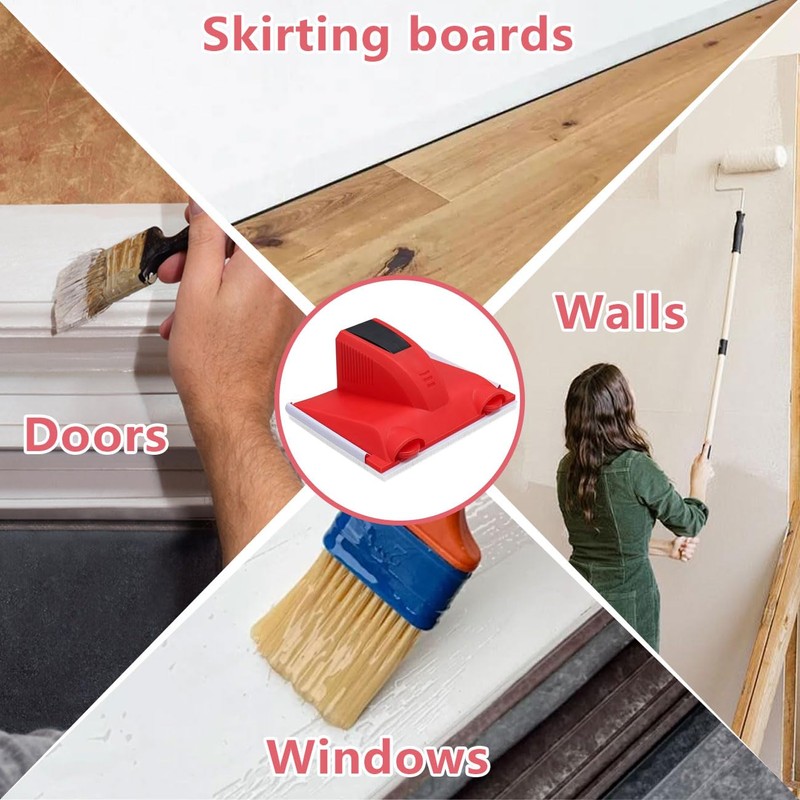 Paint Edger Tool Multifunctional Paint Trimmer Tool Paint Pad Applicator