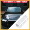 Partuto Hood Stripe Pattern Sticker/Outer for Car/Durable / 1 Pcs