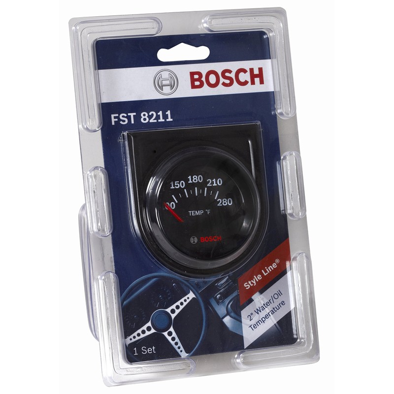 Actron Bosch SP0F000049 Style Line 2" Electrical Water/Oil Temperature Gauge