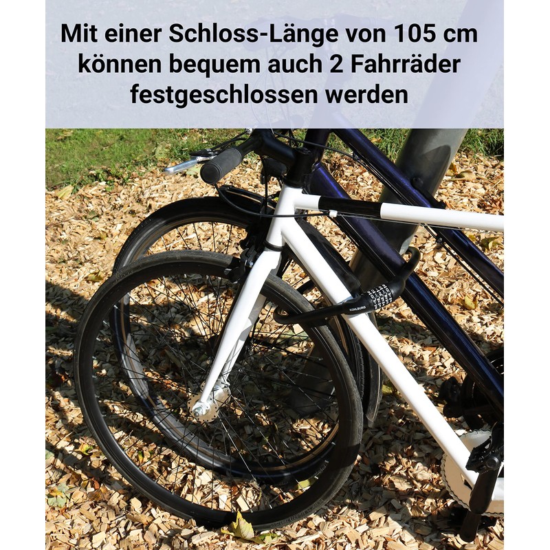 KOHLBURG Long Combination Lock 105 cm Long & 20 mm