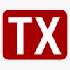 TX Initials Bumper Sticker Vinyl Decal 5"