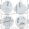 Lingzhi Poinsettia Silicone Molds Flower Fondant Mold Set of 4