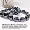 0.4in Terahertz Bracelet Rectangle Beads Good Thermal Conductivity Natural Terahertz