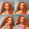 Orange Bundles 350 Deep Wave Human Hair Bundle Ginger Orange