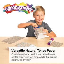 Colorations Natural Tones Printed Paper - 100 Sheets