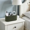 MEIBOOCH Remote Control Holder, Oval Pen Holder for Desk, Olive