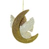 Bethany Lowe Celestial Crescent Moon Angel Ornament