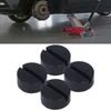 4PCS Rubber Jack Lifting Pad Adapter Floor Round Slotted Frame