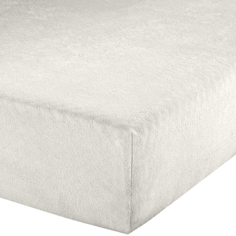 Erwin Müller Fitted sheet, "Erding" terry white size 90x190 cm