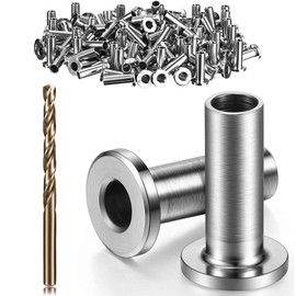 GDDIYing 60 Pack Cable Railing Hardware T316 Stainless Steel Protector Sleeve for 1/8" Deck Railing Kit Stainless Wire Rope Railing System Protector DIY Balustrade Marine Grade with A Free Drill Bit