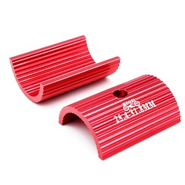 Saipor 2 x Bicycle Handlebar Shim Spacer Bike Stem Shims Bicycle Handlebar Adapter Washers Aluminium Alloy Handlebar Sleeve 25.4 to 31.8 mm, Red