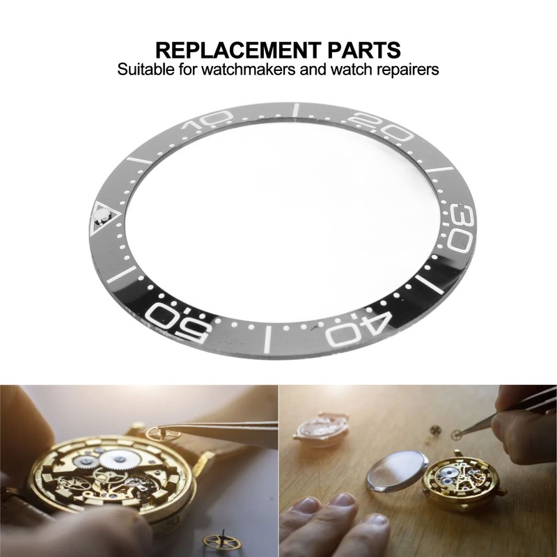 Ceramic Watch Bezel Ring Professional 38mm Watch Bezel Insert Replacement