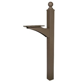 Gibraltar Mailboxes Landover Aluminum Venetian Bronze, Mailbox Post, LP000BZ0