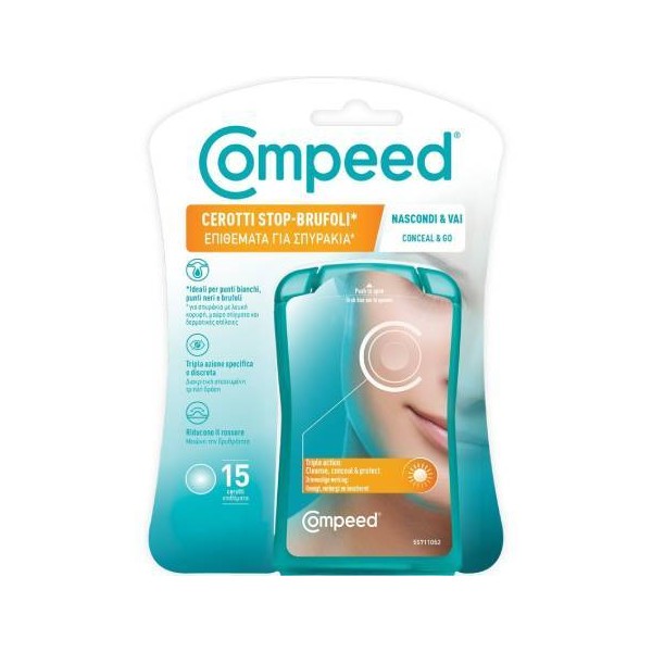 Compeed Cerotti Stop-Brufoli Pads for Pimples, 15pcs
