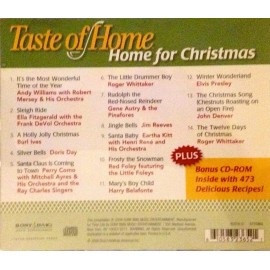 Taste of Home: Home for Christmas (CD, 2008, 2 Discs) Elvis, Doris Day + Recipes