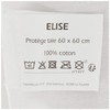 LOVELY CASA Protect Pillow, Cotton, White, 60 x 60 cm