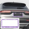2 Pack 12.2 x 6.7 Inch License Plate Frames, Purple