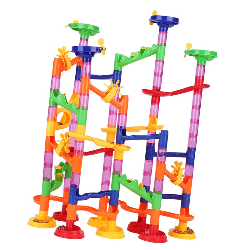Creative DIY Marble Race Run Maze Balls Track Blocks Educational