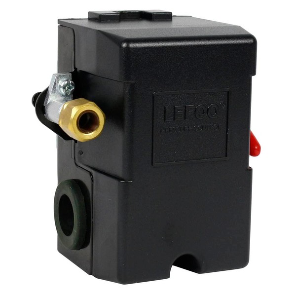 Pressure Switch for Air Compressor 95-125 psi Single Port HEAVY DUTY 26A Replaces HUBBELL FURNAS SQUARE D SIEMENS SEARS DEWALT CRAFTSMAN BLACK MAX JENNY BLACK AND DECKER