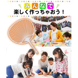 Plastic Fan Bones White/White Regular Size (10 Fan Bones)