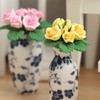 1:12 Scale Dollhouse Miniature Resin Roses, Artificial Mini Flowers for