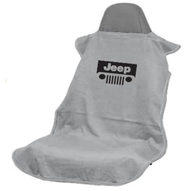 Seat Armor 'Jeep with Grille' Cubierta de Asiento, Negro, Gris