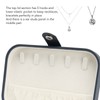 Portable Jewelry Box PU Leather Large Capacity 2 Layers Travel