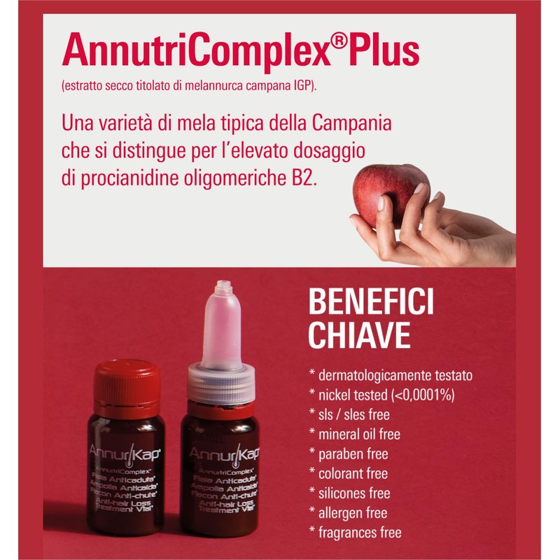 Annurkap Fiale Anticaduta Capelli Fortificante Energy Zante, 10 Fiale