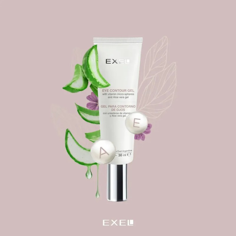 Gel Contorno de Ojos Exel Basics con Aloe Vera y