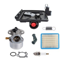 Cnfaner 799868 Carburetor for 4-7 hp Engines with No Choke, 498170 799872 694202 497586 498254 790821 122000 124T02 124T05 Lawn Mower Small Engines Parts with 795259 Air Filter Base Tune Up Kit