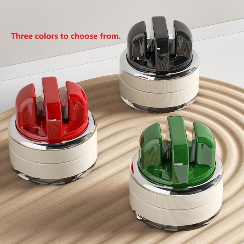 Suction Cup Knife Sharpener, Portable, Wall-Mountable, for Kitchen Knives,Fruit knife,Scissors,