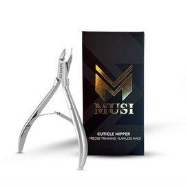 MUSI 큐티클 트리머 니퍼 전문 스테인리스 스틸 네일 커터 내구성 있는 정밀 턱 각질 제거기 손톱 및 발톱 매니큐어 페디큐어 도구 [Silver - 2pcs] MUSI Cuticle Trimmer Nipper Professional Stainless Steel Nail Cutter Durable Precision Jaw Dead Skin Remover Nail and Toenail Manicure Pedicure Tool [Silver - 2pcs]