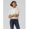 VERO MODA Women's Vmdoffy 2/4 O-Neck Pullover Ga Noos, Birch