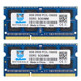 2x 8GB PC3-10600 DDR3-1333MHz Laptop Memory 16GB PC3L 10600S DDR3L-1333 CL9 204Pin SO-DIMM for Mac