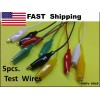5pcs - 18" DOUBLE end Crocodile Clips Cable Alligator Clips