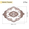 uxcell 2Pack Retro Lace Placemat 12x17-in Oval Embroidered Table Place