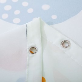 Black Cat Shower Curtains Cute Cat Looking at You, Cute Animals Bath Decor Curtains Sets with Hooks 71X71 Inches