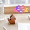 ROLUXENTIA Clear Tape Dispenser - Wooden Squirrel Cute Design for
