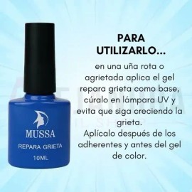 Gel Para Uñas Reparador De Grietas Y Fortalecedor Mussa 10ml