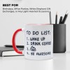 STORE INDYA Printed White Ceramic Mug with To Do List