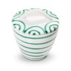 GMUNDNER KERAMIK Manufaktur 0100DZGO09 Grüngeflammt Gourmet Sugar Bowl Diameter 9
