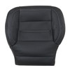 SecosAutoparts Driver Bottom Replacement Perforated Leather Seat Cover #H2X Jet