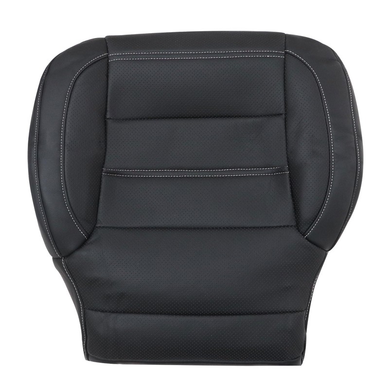 SecosAutoparts Driver Bottom Replacement Perforated Leather Seat Cover #H2X Jet