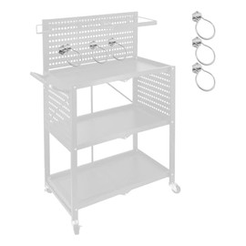 Lumizone Tool Cart Hook Set C, Dimensions: Width 2.16" x Depth 0.78" x Height 2.36", Designed for Utility Cart Garage Organizer and Tool Storage, Power Tool Storage