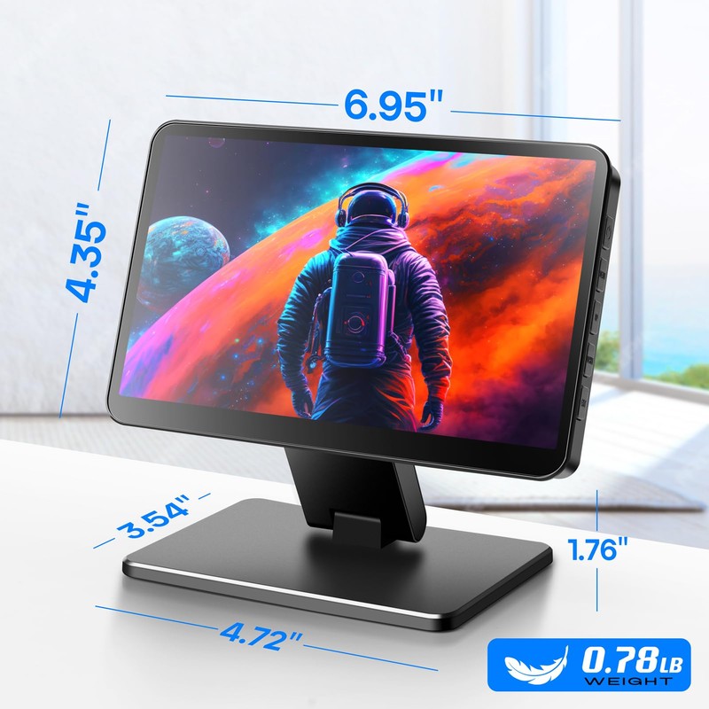 ROADOM Touch Screen Monitor with Case, 7’’ Raspberry Pi Screen,