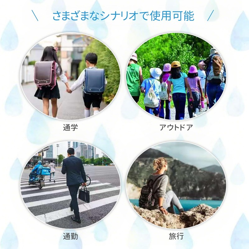 EnjoIt G5053 Disposable Raincoat, Rain Poncho, Environmentally Friendly, EVA Material,
