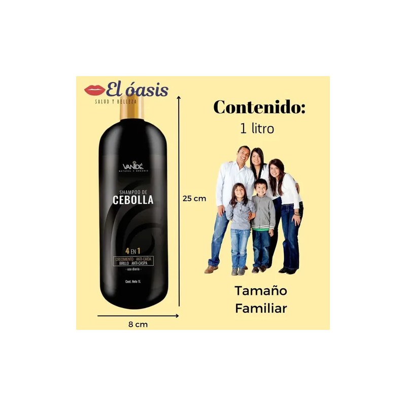 Shampoo de Cebolla Anticaída 2 Pack Onion Anti-Hair Loss Shampoo,