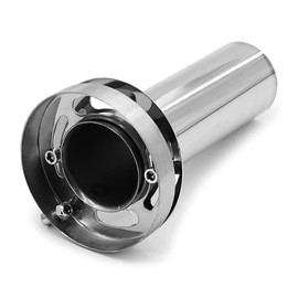 SUNDELY® Exhaust Muffler Silencer Tip Round Universal Stainless Steel Removable DB Sound Killer Insert Noise Eliminator Baffle Tail Pipe Core Tuning Tube End for Auto Car Vehicle (4'' / 97mm)